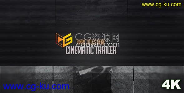 4K图文错位信号损坏过渡效果动作电影介绍动态视频预告片-AE模板的图片1