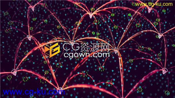 服务器相互连接信息共享信号点连接关系网数字科技互联网通信线路视频素材下载的图片1
