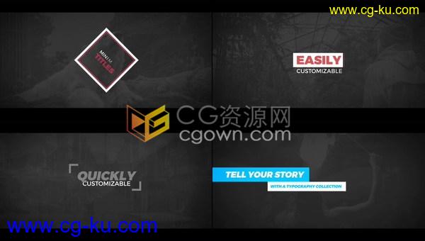 20组动感视频演示宣传字幕动画文字标题效果制作-AE模板下载的图片1