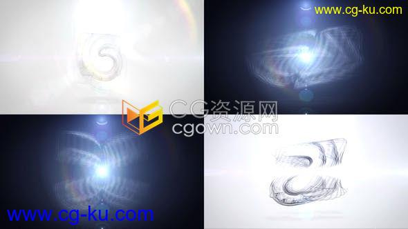 4个黑暗/明亮背景简约闪耀光效演绎LOGO标志片头-AE模板下载的图片1