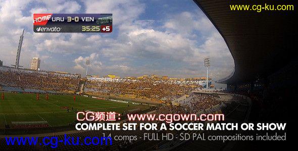 AE模板-足球直播包装Live Soccer Broadcast的图片1