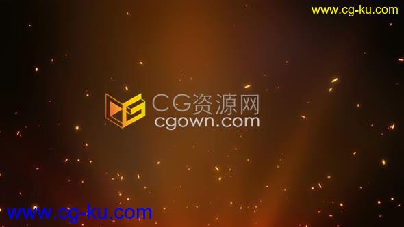 4K不断上升的火花元素动画消防安全视频背景素材下载的图片1