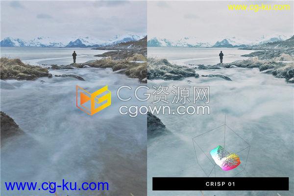 50个冬季Lightroom预设和LUT调色预设实现冬季风景旅行摄影视觉美感的图片8