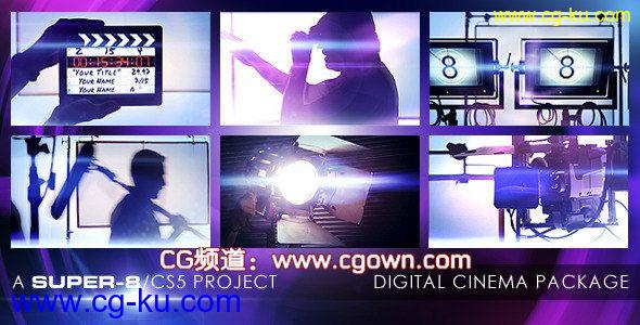 AE模板Videohive Digital Cinema Package电影开场花絮栏目包装的图片1