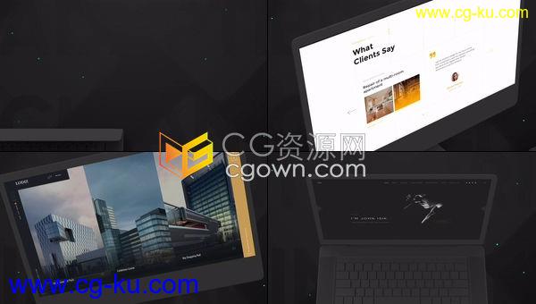 3D场景APP应用程序演示网站页面介绍产品展示-AE模板下载的图片1
