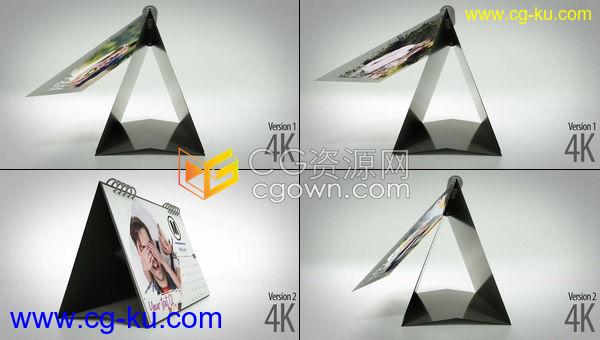 3D表格日历台历相册旋转翻转展示旅游回忆保护自然野生动物宣传片-AE模板的图片1