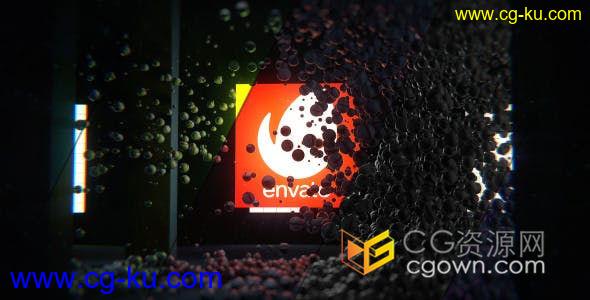 三维演示逼真球墙坍塌爆炸标识LOGO片头-AE模板下载的图片1