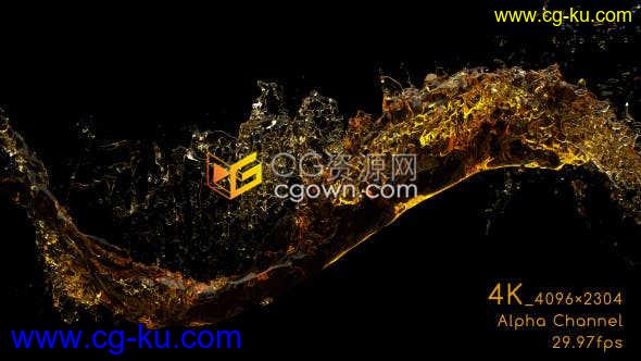 4K分辨率素材威士忌可乐饮料红葡萄酒流体水特效动画视频素材免费下载的图片1