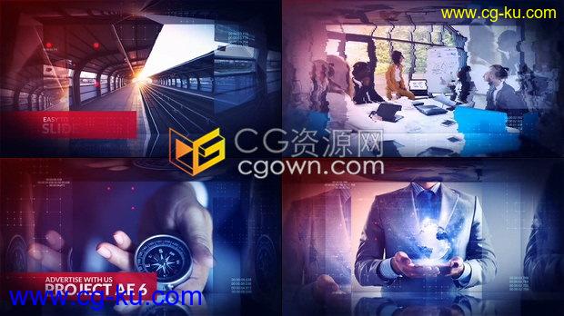 AE模板下载科技感公司宣传幻灯片展示企业介绍图文内容业务广告视频制作的图片1