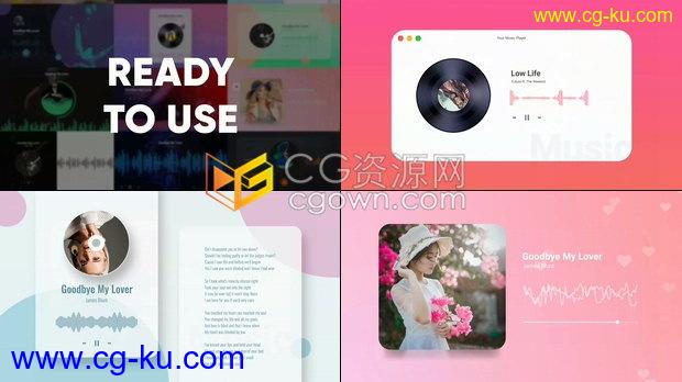 20种音频频谱样式音乐可视化音频波形DJ音乐宣传动画元素-AE模板下载的图片1