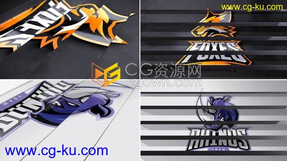 3D翻转面板动画演绎LOGO视频片头效果制作-AE模板免费下载的图片1