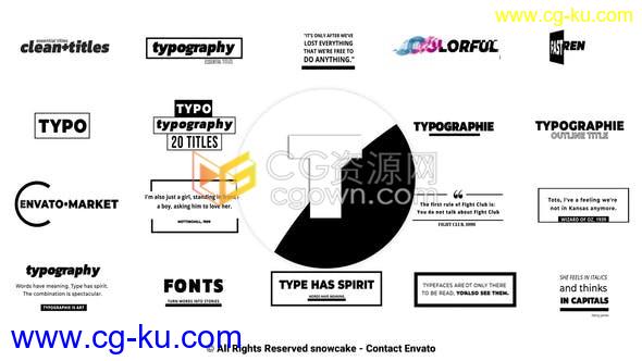 20组4K分辨率社交媒体视频字幕动画文字标题设计-AE模板免费下载的图片1