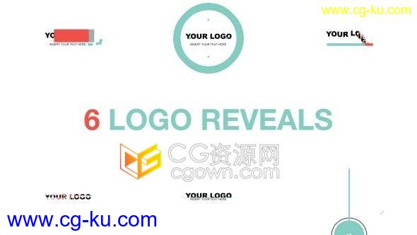 6种图形动画LOGO片头带介绍文字标题效果视频-AE模板下载的图片1