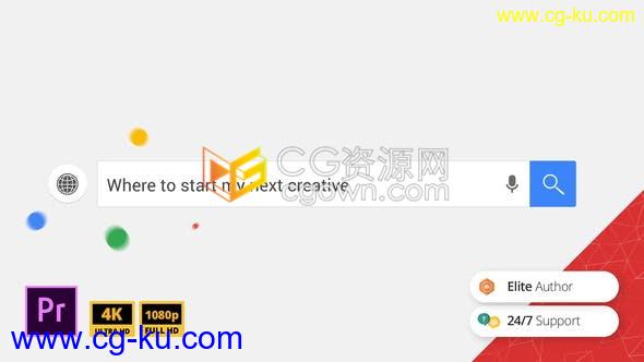 PR模板-社交媒体网页搜索动画企业官网展示品牌标志LOGO片头的图片1