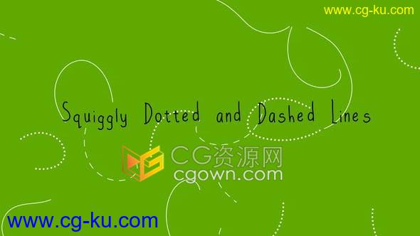186个虚线实线弯弯曲曲路径动画线条形状图形动画视频素材下载的图片1