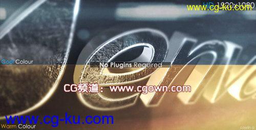 金属LOGO 3D Metallic Reveal videohive AE模板的图片1