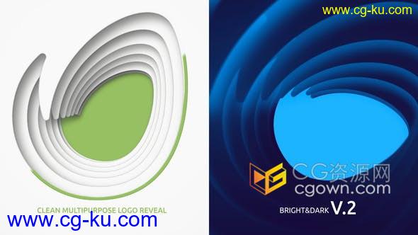 3D镂空LOGO多层透视动画效果视频片头制作-AE模板的图片1