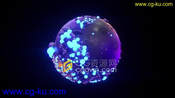 VJ素材-Spheres圆球视频映射建筑物墙壁俱乐部聚会舞台背景循环视频素材的图片1