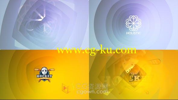 4K优雅时尚视频片头图形渐变背景LOGO动画效果制作-AE模板的图片1