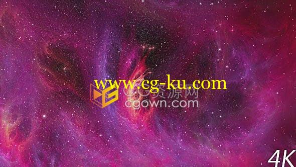 4K视频素材-红色宇宙星云粒子动画抽象动态背景素材下载的图片1