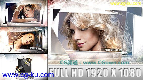 (VideoHive AE模板)Glass Slide的图片1