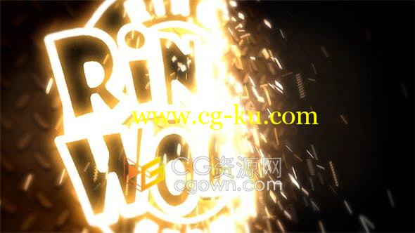 3D焊接光线火花特效LOGO宣传视频片头动画制作-AE模板的图片1