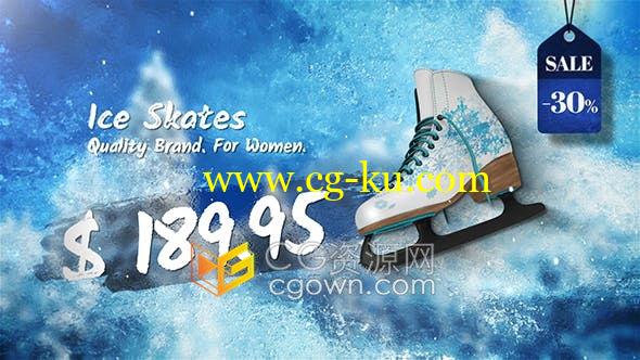 冬季特卖大减价广告视频时尚服装鞋子溜冰鞋运动玩具衬衫夹克帽子-AE模板的图片1