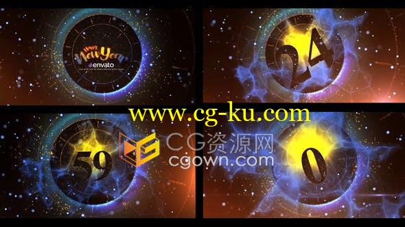 60秒倒计时派对庆祝活动除夕新年一分钟倒数视频-AE模板的图片1