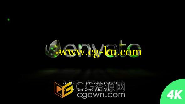 4K快速飞行彩色耀斑粒子标志LOGO片头-AE模板的图片1