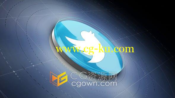 3D现代拉伸动画动态相机效果标志LOGO片头-AE模板的图片1