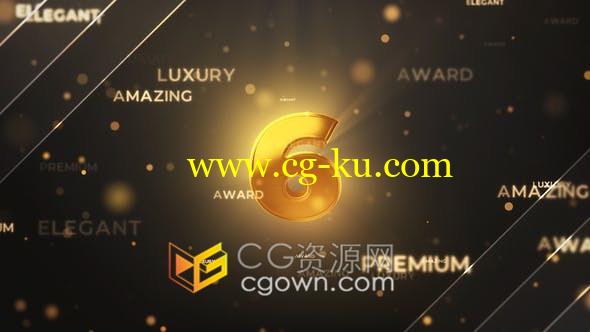 高端大气金牌倒计时豪华晚会庆典仪式数字倒数片头-AE模板的图片1