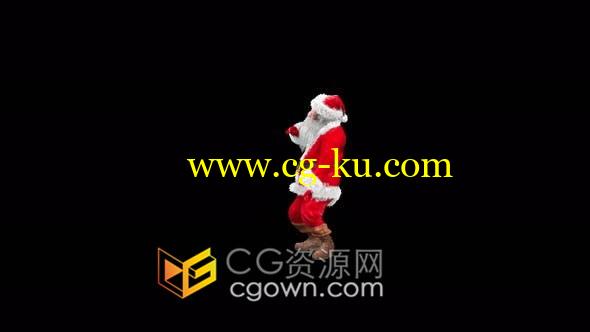 4K带通道有趣可爱圣诞老人跳舞视频素材免费下载的图片1