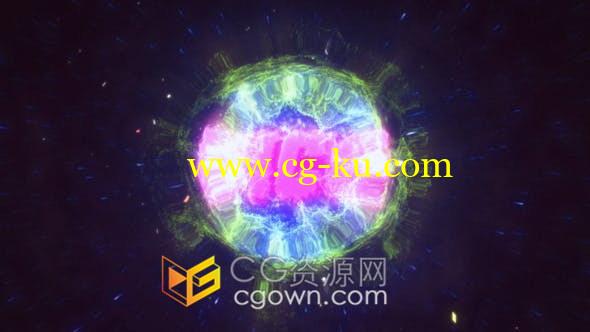 爆炸震荡冲击波能量粒子标志LOGO片头-AE模板的图片1