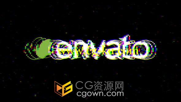 Glitch Logo 3种效果电视噪点抽搐RGB分割数字失真视频片头-AE模板的图片1