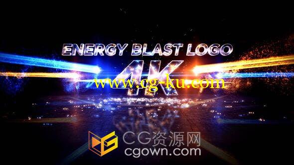 4K分辨率闪耀光效粒子特效光面LOGO视频片头效果制作-AE模板的图片1