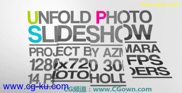VideoHive照片展开幻灯片AE模板- Unfold Photo Slideshow的图片1