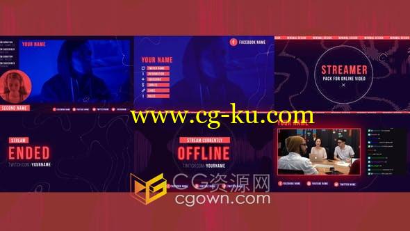 7个不同场景在线会议界面图形设计视频包装动画效果-AE模板的图片1