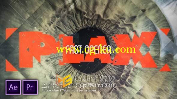 菱形遮罩多层空间感时尚动感广告视频片头效果-PR与AE模板的图片1