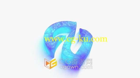 3D Waves Logo三维波浪水液体特效动画视频片头标志演绎-AE模板的图片1