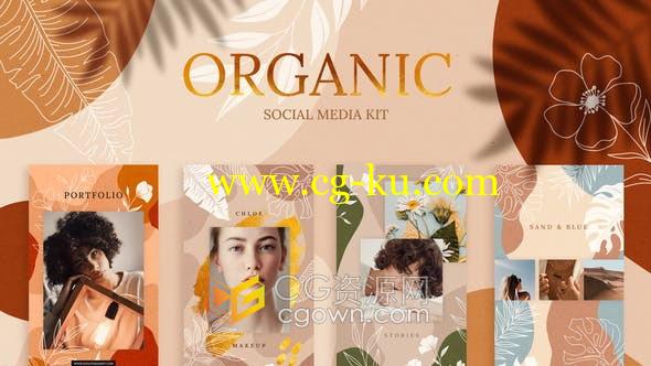 136个动画植物花卉动画小视频适合服装配饰商店儿童时装玩具婚礼-AE模板的图片1