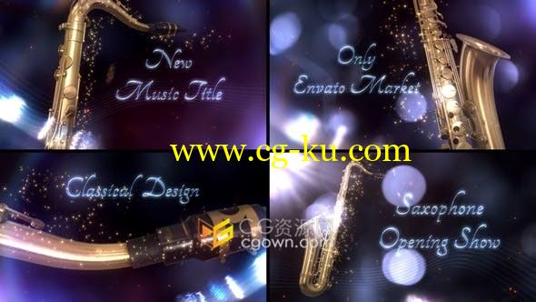 古典乐器萨克斯风乐器元素音乐晚会视频包装制作工程-AE模板的图片1
