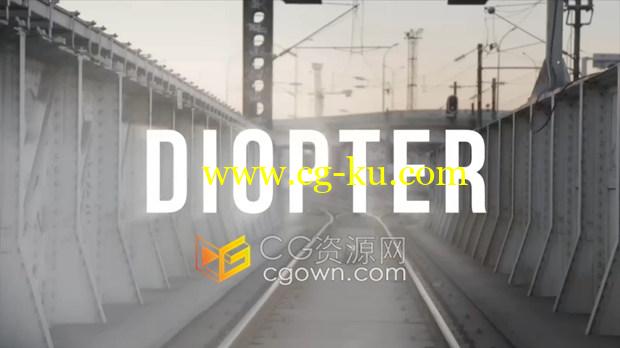 Diopter v1.04 Win/Mac AE插件光线折射模糊朦胧效果工具的图片1