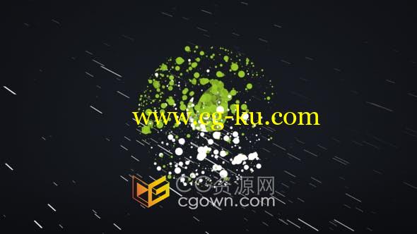 Particles Logo Reveal粒子特效动画标志视频片头-AE模板的图片1