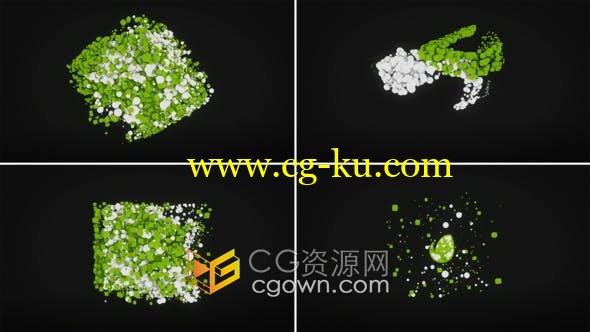 Particles Logo 3D粒子动画标志片头视频4K效果制作-AE模板的图片1