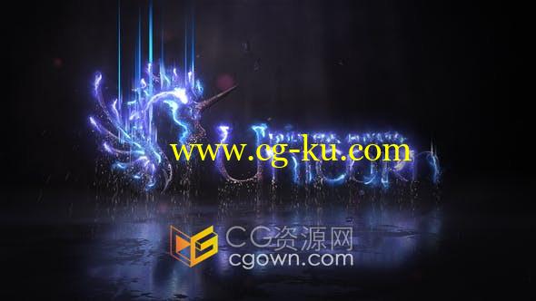 暴风雨电流闪电标志特效视频片头Electric Storm Logo-AE模板的图片1