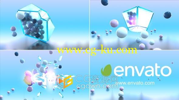 3D彩球动画演绎LOGO标志片头视频效果-AE模板的图片1