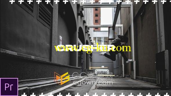 破碎纸元素故障短片视频片头Crusher Dynamic Opener-PR模板的图片1