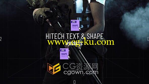 15个文本动画FFX文件制作故障科技视频字幕动画效果-AE模板的图片1