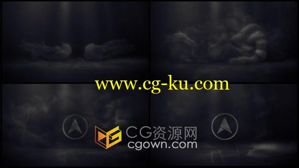 烟雾特效动画演绎标志LOGO效果视频片头-AE模板的图片1