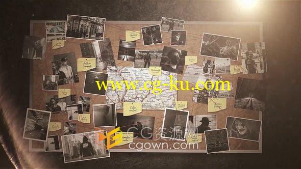 AE模板-电影犯罪相关人物连线案件介绍侦探宣传预告短片视频的图片1